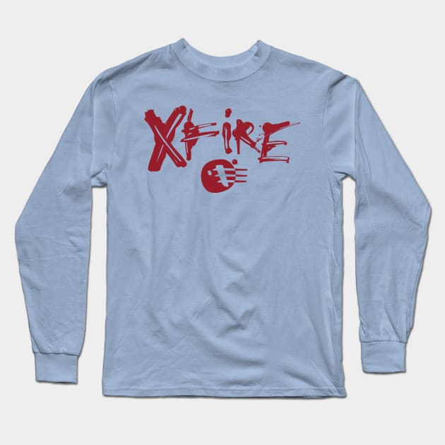 Xfire Graffiti Graphic Long Sleeve T-Shirt by silvercloud